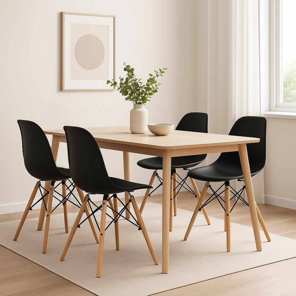 Sedie design Ester nere: offerta 4 pezzi