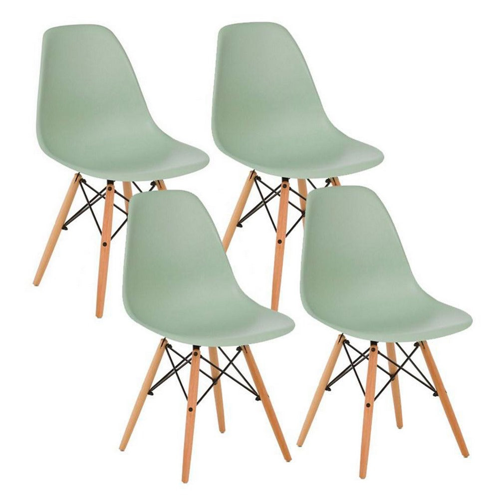 Sedie sala da pranzo Ester: set da 4 sedie verdi