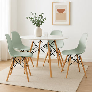 Sedie sala da pranzo Ester: set da 4 sedie verdi