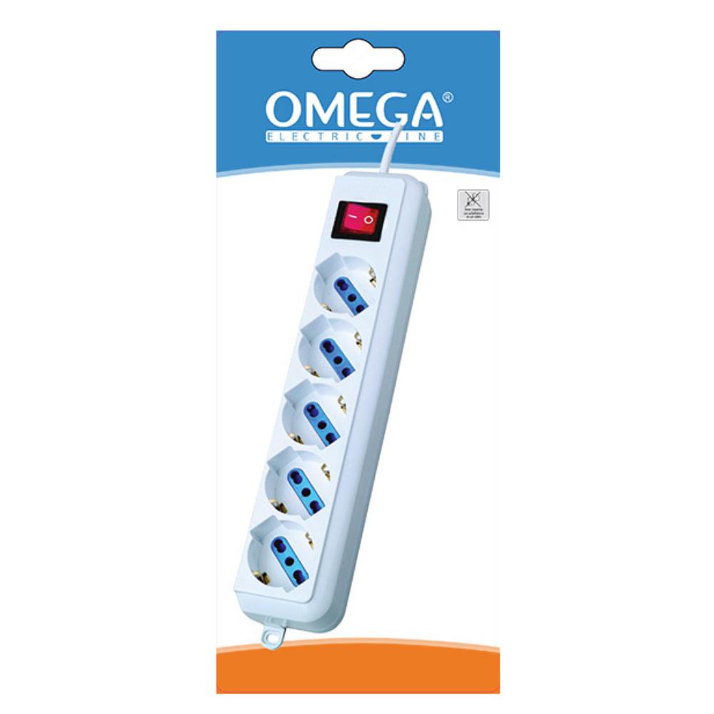 MULTIPRESA 5 SCHUKO BPRESA 10/16A 2P+T CAVO 1,5MT 3x1MM SPINA 16A