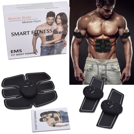 ELETTROSTIMOLATORE PER MUSCOLI ADDOMINALI BRACCIA GAMBE 3 X EMS MOBILE GYM BODY