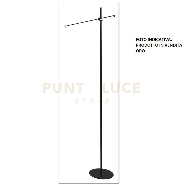 ELIA/P2 O Lampada da terra oro verniciato in metallo a led 11W 3000K 1026LM