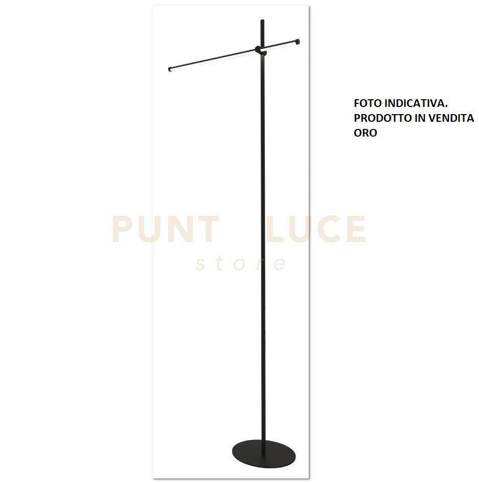 ELIA/P2 O Lampada da terra oro verniciato in metallo a led 11W 3000K 1026LM