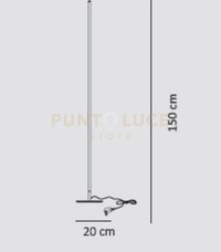 ELIA-PN Lampada da terra nero opaco led integrato 3000k