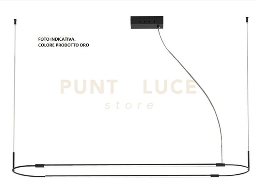 ELIA/S2 O Sospensione a LED 28W 3000K 2349LM in metallo vernicaiato oro