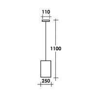 Sospensione Esterno Classica Tatum Alluminio Nero Rame 1 Luce E27 Ip44