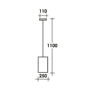 Sospensione Esterno Classica Tatum Alluminio Nero Rame 1 Luce E27 Ip44