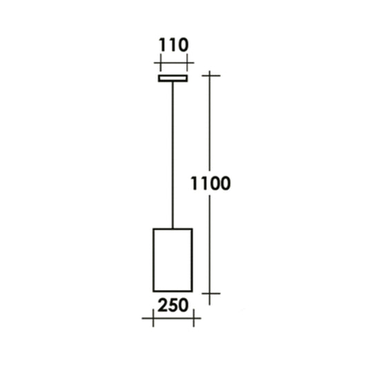 Sospensione Esterno Classica Tatum Alluminio Nero Rame 1 Luce E27 Ip44
