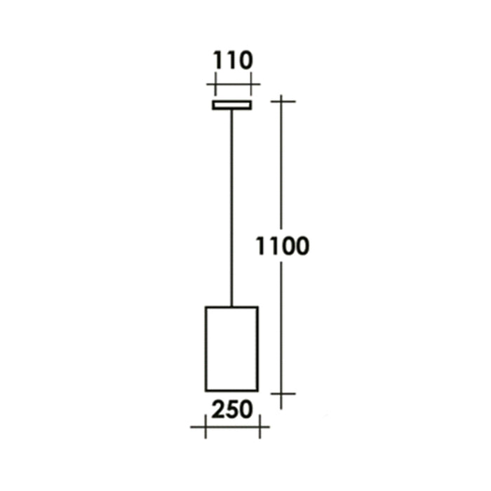 Sospensione Esterno Classica Tatum Alluminio Nero Rame 1 Luce E27 Ip44