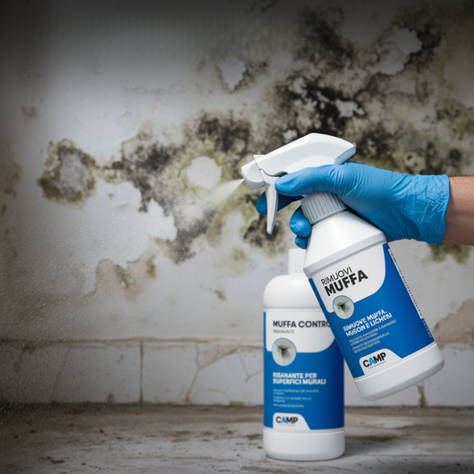 Kit ciclo muffa rimuovi muffa 300 ml + muffa control risanante 1 lt