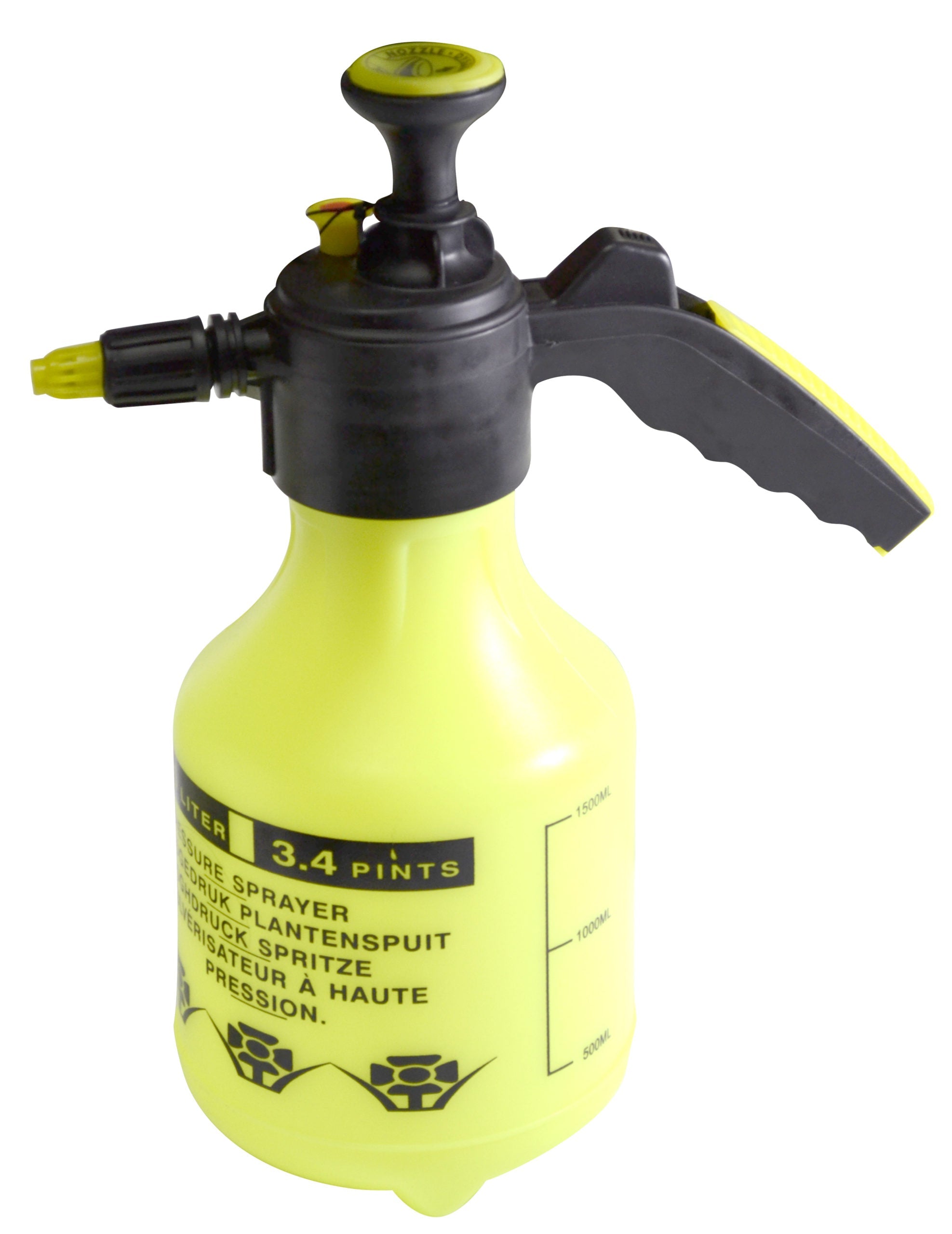 Nebulizzatore plastica PRO, col. assortiti, 1,5 lt, con tasto soft touch