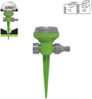 Puntale per irrigazione in plastica con 5 getti di varia potenza,