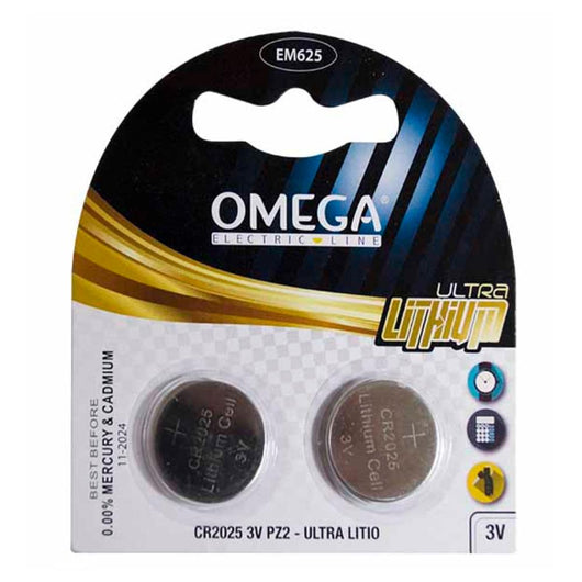 PILE A BOTTONE CR2025 LITIO PZ 2