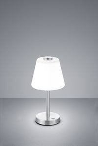 EMERAALD LAMPADA TAVOLO LED 4,5W 450lm, 3000KDIFFUSORE VETRO CONO 4 INTENSITA' DI LUCE COLORE ACCIAIO H.29CM