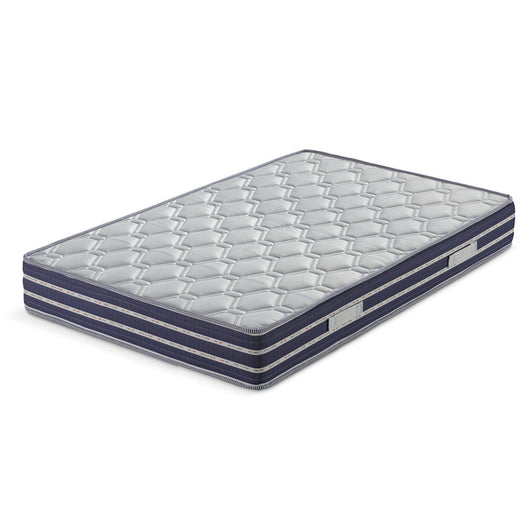 Materasso MADE IN ITALY EMERALD 120X190 con rivestimento in tessuto antibatterico Active Fiber e fascia traspirante laterale