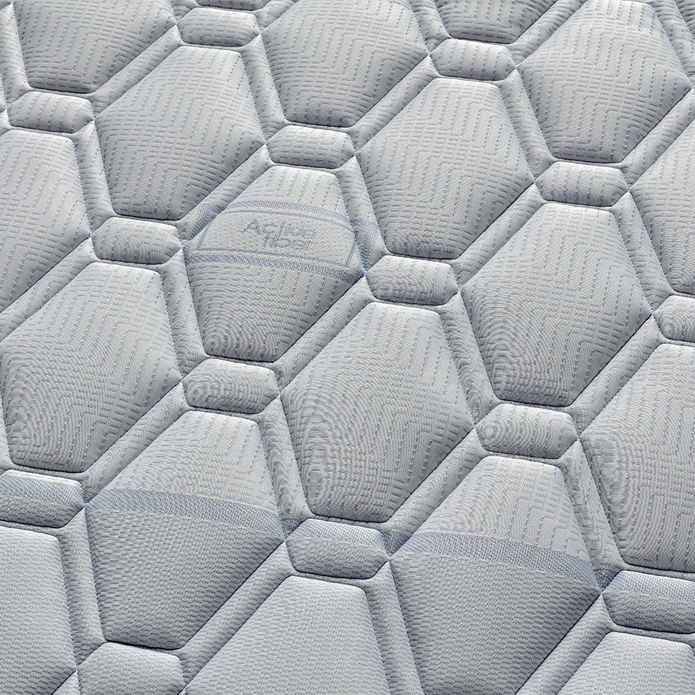 Materasso MADE IN ITALY EMERALD 80X190 con rivestimento in tessuto antibatterico Active Fiber e fascia traspirante laterale