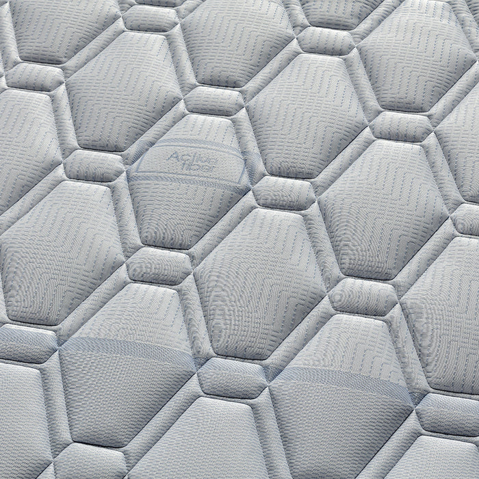 Materasso MADE IN ITALY EMERALD 80X190 con rivestimento in tessuto antibatterico Active Fiber e fascia traspirante laterale