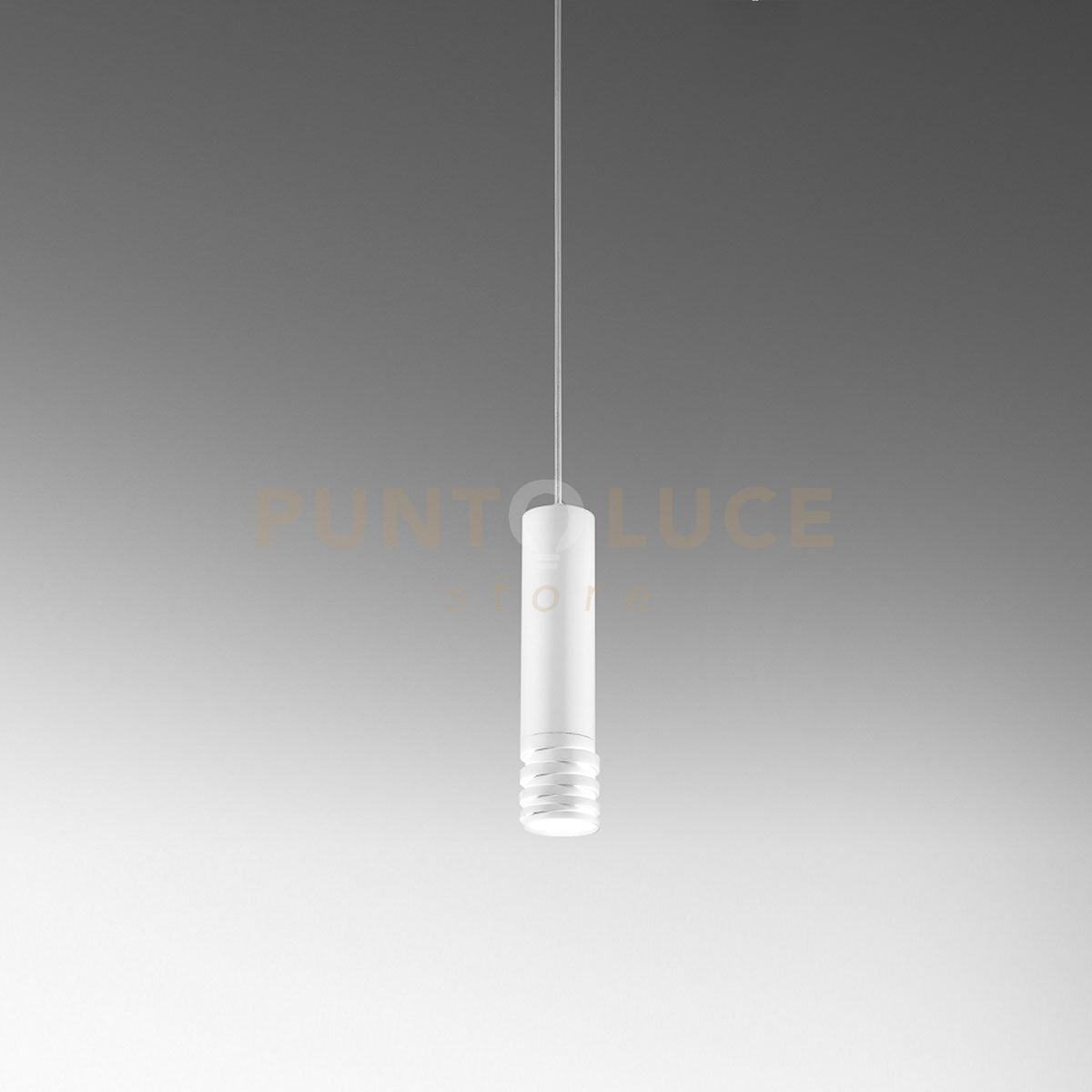 EMILY S - SOSPENSIONE COLORE BIANCO 1 LUCE ALTEZZA REGOLABILE ATTACCO GU10