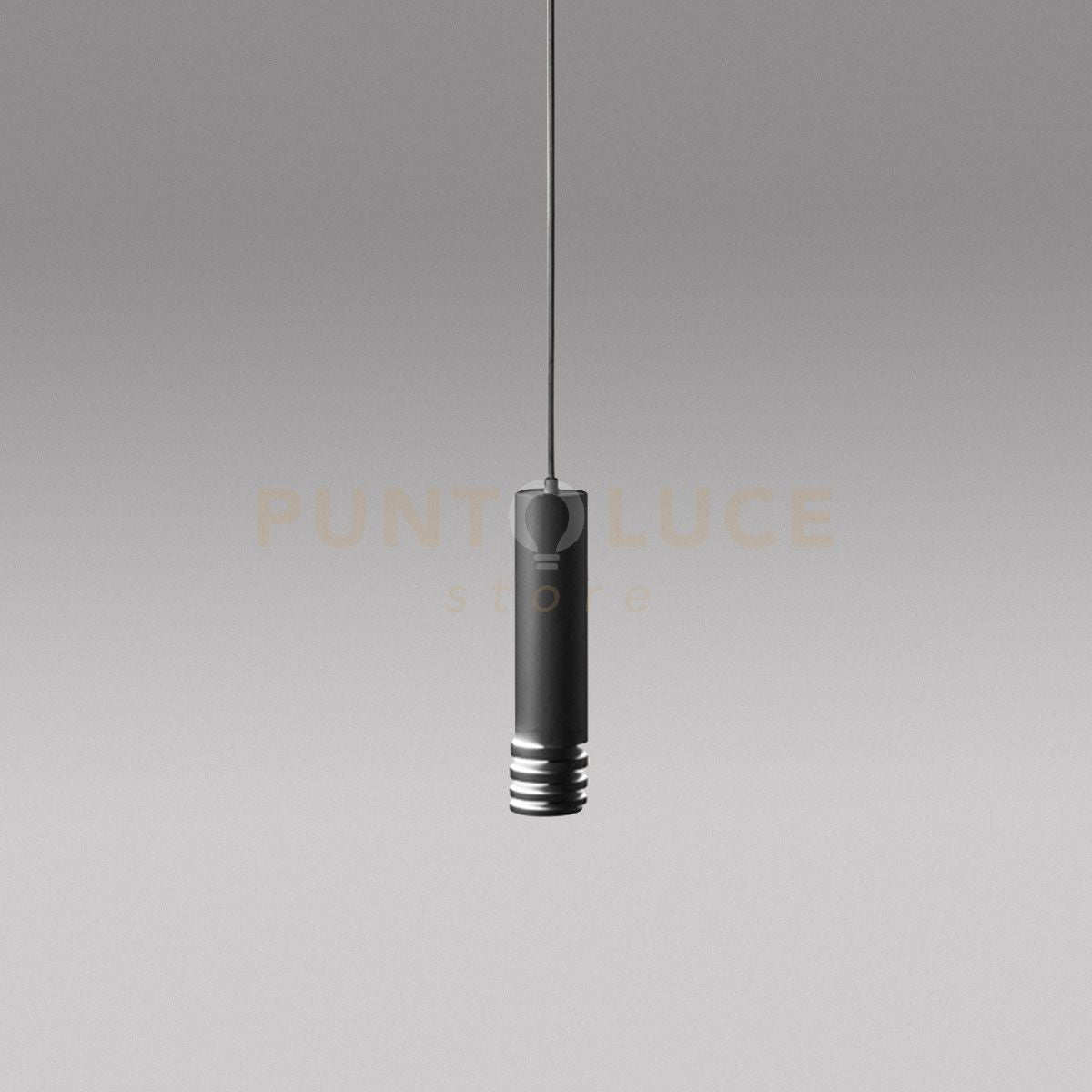 EMILY S - SOSPENSIONE COLORE NERO 1 LUCE ALTEZZA REGOLABILE ATTACCO GU10