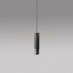 EMILY S - SOSPENSIONE COLORE NERO 1 LUCE ALTEZZA REGOLABILE ATTACCO GU10