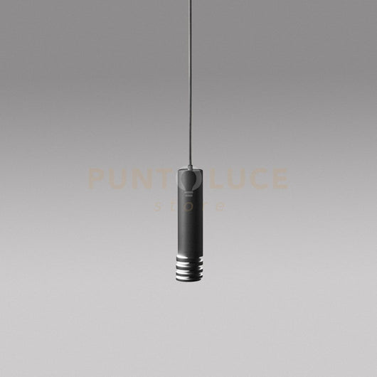 EMILY S - SOSPENSIONE COLORE NERO 1 LUCE ALTEZZA REGOLABILE ATTACCO GU10