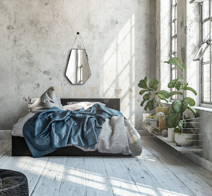 EMMI SPECCHIO SFACCETTATO CORNICE DA APPENDERE 48,5X66CM BORDO NERO