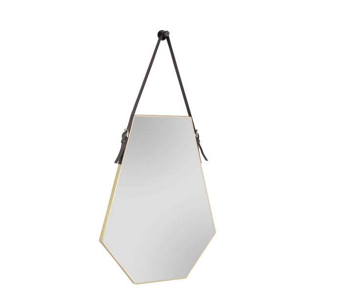 EMMI SPECCHIO SFACCETTATO CORNICE DA APPENDERE 48,5X66CM BORDO ORO