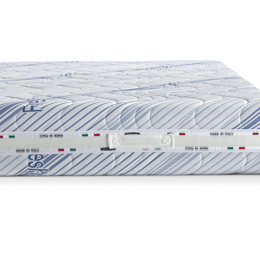 Materasso sfoderabile MADE IN ITALY EMOTION 120X190 con Memory Foam, rivestimento in tessuto antiacaro Fresh Gel e fascia traspirante laterale