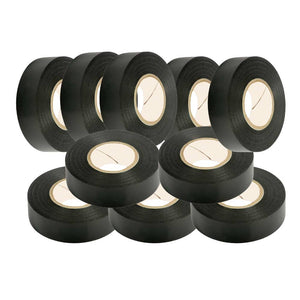 Kit nastro isolante in pvc autoestinguente multicolore per impianti sicuri *** colore nero, dimensioni 15 mm x 10 mt ...