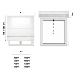 Tenda a Pacchetto Con Aste Ecru 120x175 cm