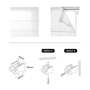 Tenda a Pacchetto Con Aste Ecru 180x250 cm
