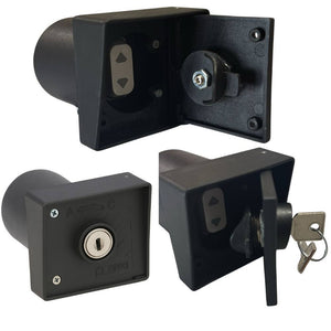 Zippo selettore apri/chiudi da incasso con serratura in nylon grigio scuro