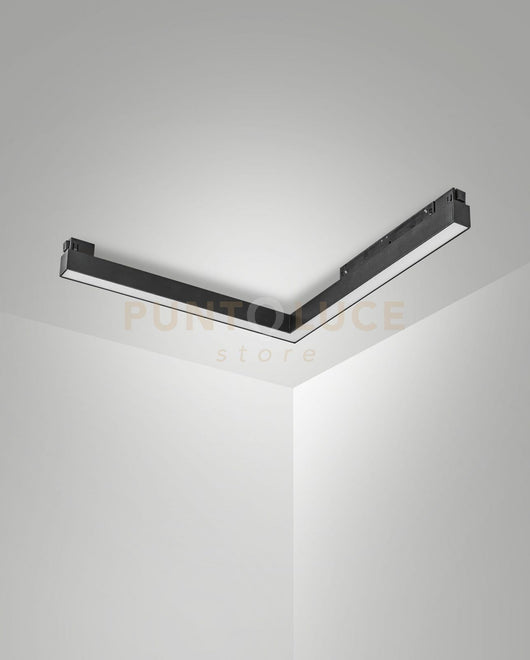 ERMES ANGOLO ESTERNO NERO 3000K 2480LM 20W OPALE ON/OFF