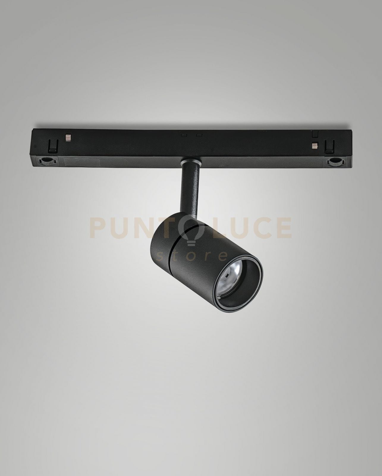 ERMES SPOT 3000K 6W 530lm 48V PER SISTEMA BINARIO 24°dimmerabile dali NERO