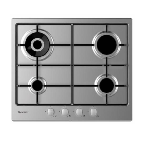 Piano Cottura A Gas Candy CHW6BR4WX Collezione Smart 4 Fuochi (L59,5xP51) Acciaio Inox