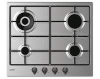 Piano Cottura A Gas Candy CHW6BR4WTX 4 Fuochi (L59,5xP51) Acciaio Inox