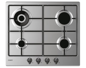 Piano Cottura A Gas Candy CHW6BR4WTX 4 Fuochi (L59,5xP51) Acciaio Inox