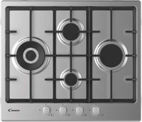 Piano Cottura A Gas Candy CHG6D4WX Collezione Idea 4 Fuochi (L59,5xP51) Acciaio Inox