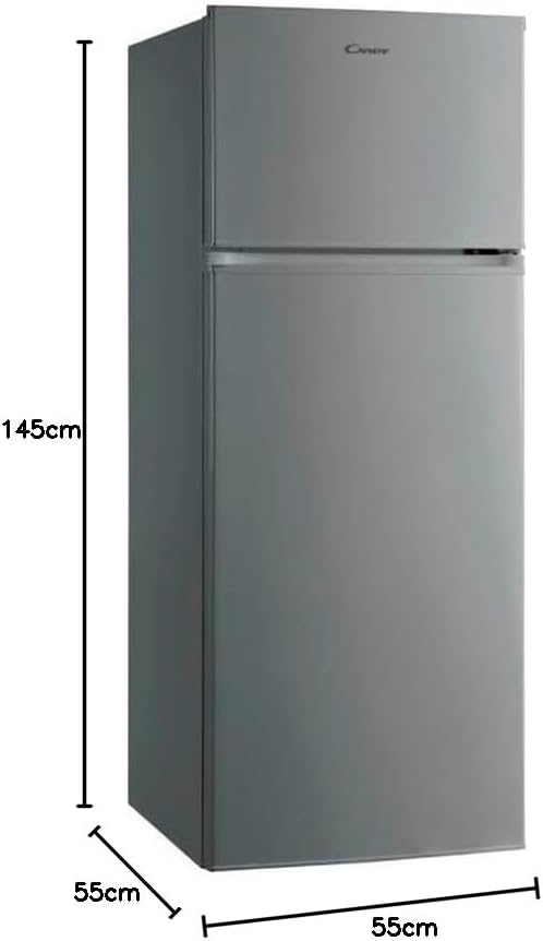 Frigorifero Due Porte Candy CDV1S514FS 213 Litri Classe F (A145xL54xP57) Statico Argento