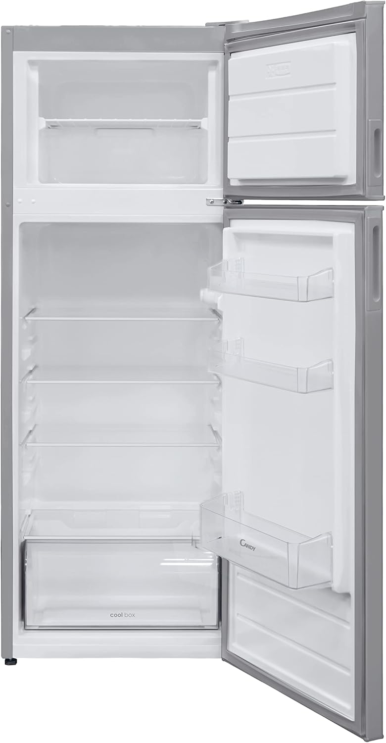 Frigorifero Due Porte Candy CDV1S514FS 213 Litri Classe F (A145xL54xP57) Statico Argento