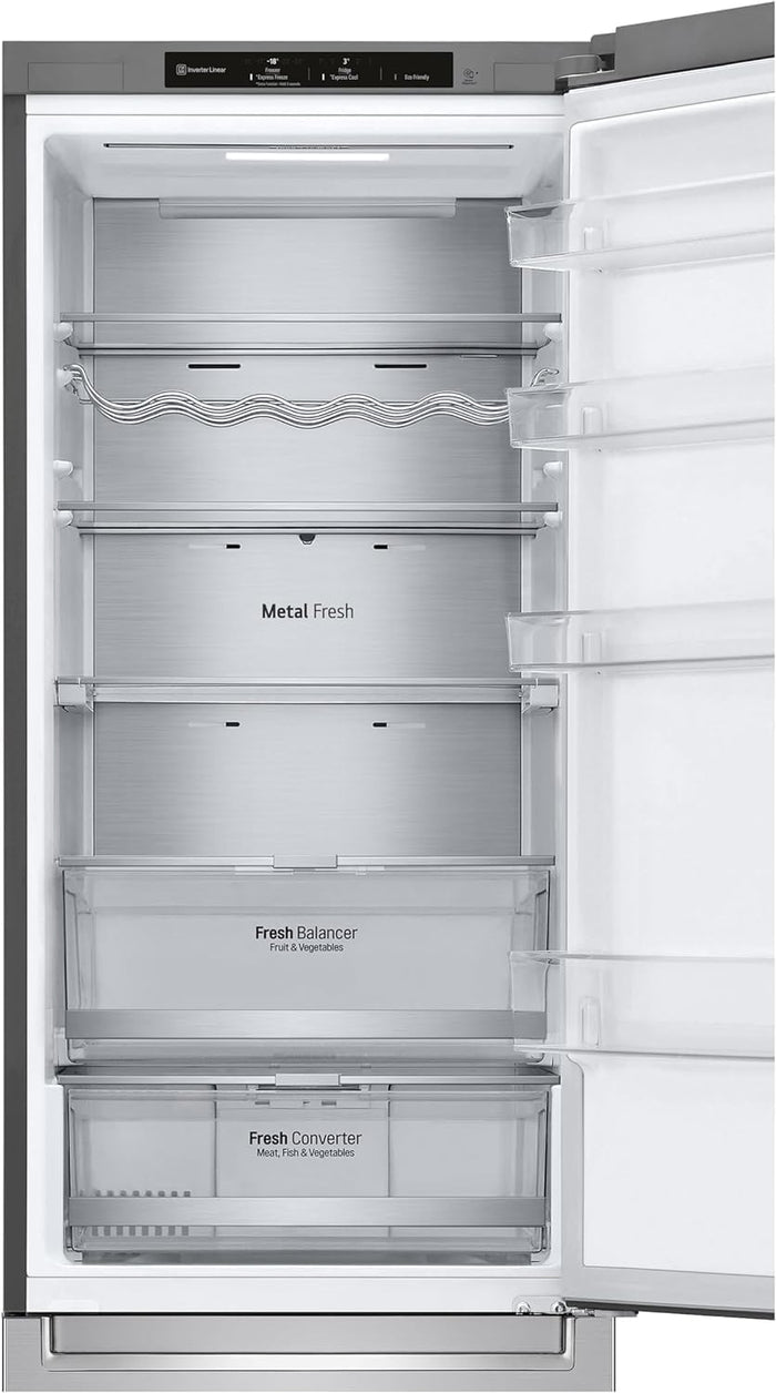 Frigorifero Combinato LG GBB72NSVCN1 384 Litri Classe C (A203xL59,5xP67,5) Total No Frost Inox