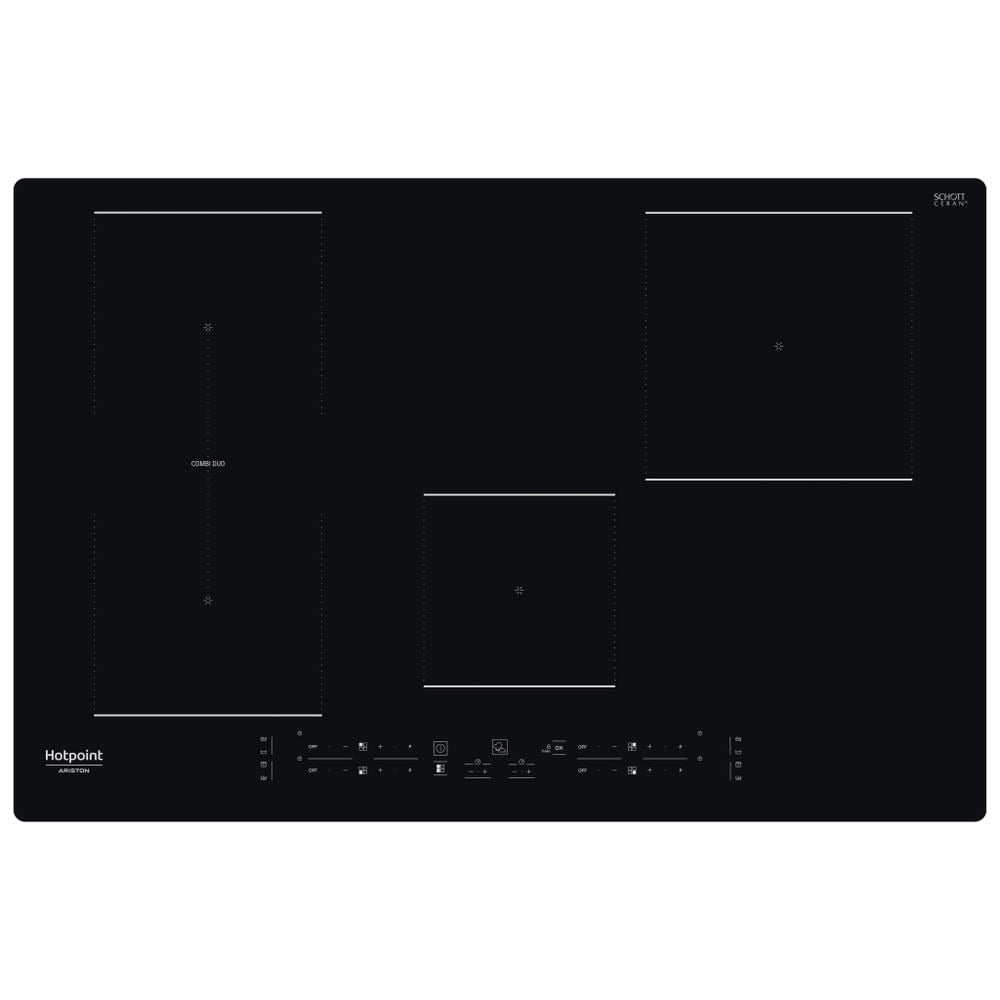 Piano A Induzione Hotpoint HB 0577B NE 4 Fuochi (L77xP51) Vetroceramica Nero