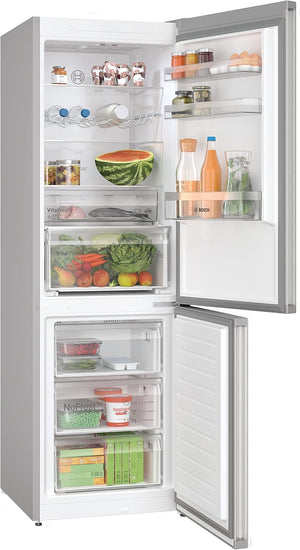 Frigorifero A Libera Installazione Combinato Bosch Serie 4 KGN367LDF 218 Litri Classe D (A186xL60xP66,5) Tecnologia Inverter Perfect Fit