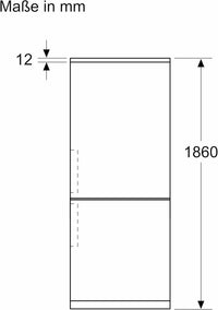 Frigorifero A Libera Installazione Combinato Bosch Serie 4 KGN367LDF 218 Litri Classe D (A186xL60xP66,5) Tecnologia Inverter Perfect Fit