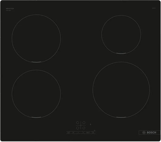 Piano Cottura A Induzione Bosch PUE611BB5J 4 Fuochi (L59,2xP52,2) Vetro Ceramica Nero