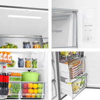 Frigorifero Multidoor 4 porte A Libera Installazione Hisense RQ5P470SAFE 483 Litri Classe E (A178,5xL79,4xP69,8) Total No Frost Nero