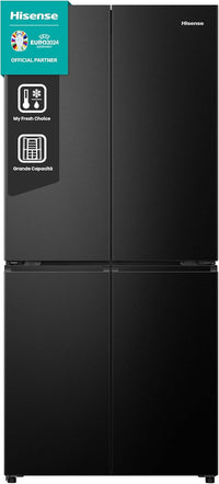 Frigorifero Multidoor 4 porte A Libera Installazione Hisense RQ5P470SAFE 483 Litri Classe E (A178,5xL79,4xP69,8) Total No Frost Nero