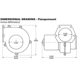 ESTRATTORE USO C. FLANGIA 12V