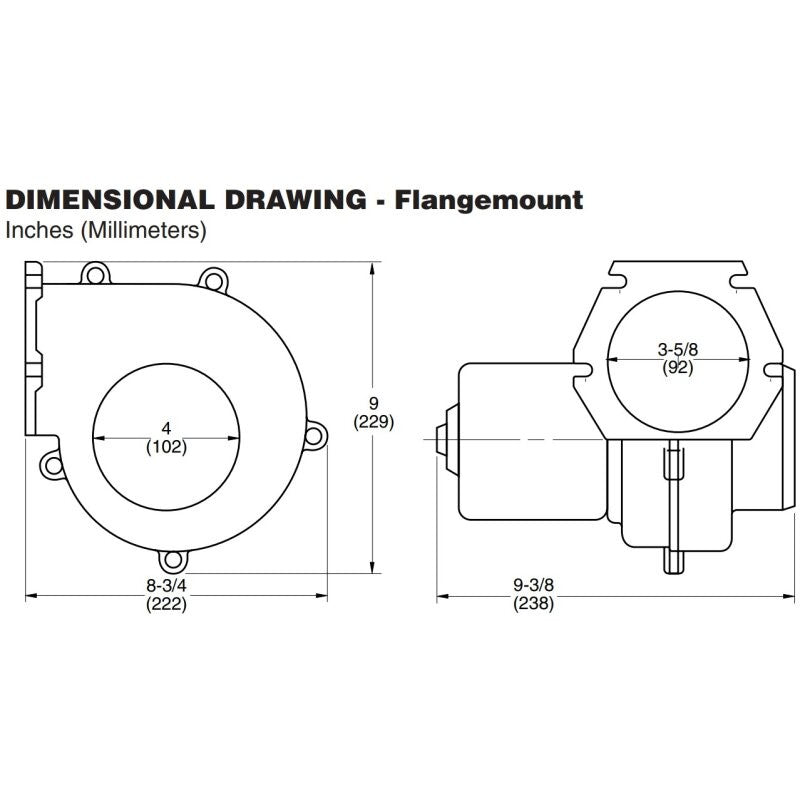 ESTRATTORE USO C. FLANGIA 12V