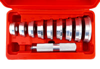 ESTRATTORI CUSCINETTI BOCCOLE SET 10 PZ CON VALIGETTA RUOTE AUTO MOTO CAMION